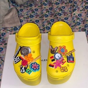 Yellow Balenciga Crocs